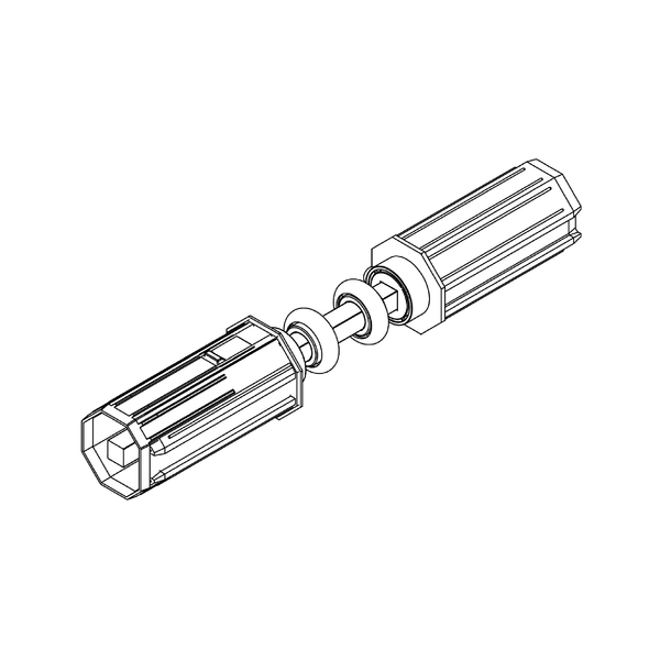 Embout coaxial Ø 40  